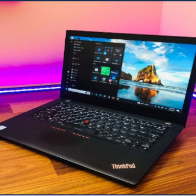 Lenovo ThinkPad X1 Carbon – 8th Gen Ci7 8550u QuadCore Processor 8-GB 256-GB SSD Intel UHD 620 GC 14″ Full HD 1080p IPS LED Touchscreen Display Backlit KB FP Reader FaceLock W10 Pro (Black, Used